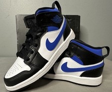 Jordan 1 Mid PS Racer Blue Shoes Sneakers 640734-140 Kids Size 12c