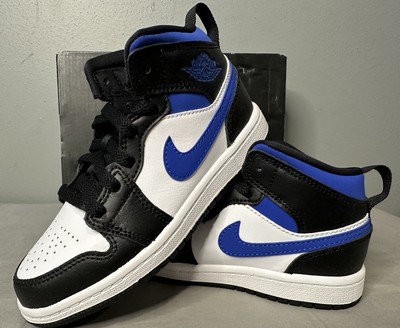 Jordan 1 Mid (PS) Racer Blue Shoes Sneakers 640734-140 Kids Size 12c
