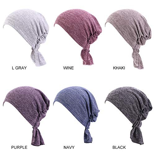 Pre Tied Head Scarves for Women Slip On Chemo Turban Hats Headwrap Caps for C... - Bild 2 von 8