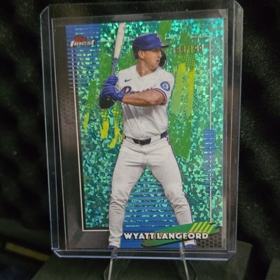 2026 Topps Finest Wyatt Langford Aqua Mini Diamond Refractor /199