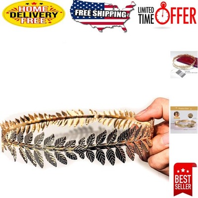 Elegant Gold Leaf Headband for Men and Women - Roman Costume Accessory