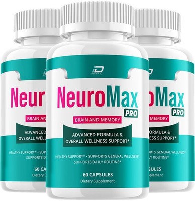 (3 Pack) NeuroMax Pro Supplement Capsules   NeuroMax Pro All Natural Memory