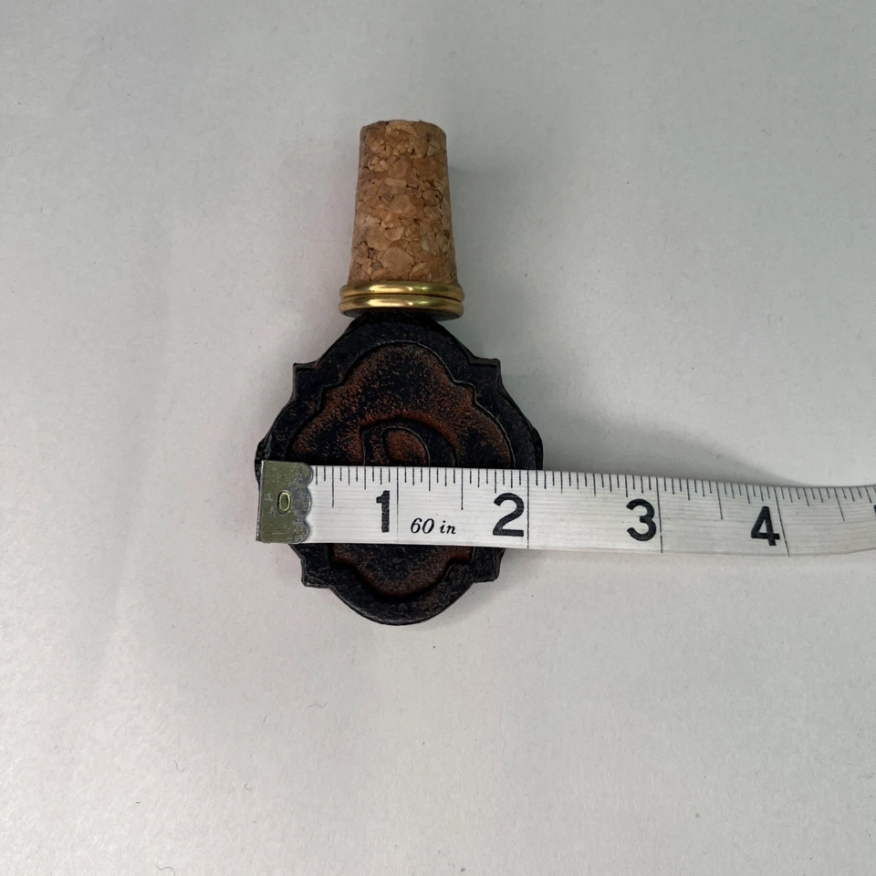 Mud Pie NUEVO Tapón de Botella de Vino Inicial "G" Metal Hierro Fundido Foto 4 de 4