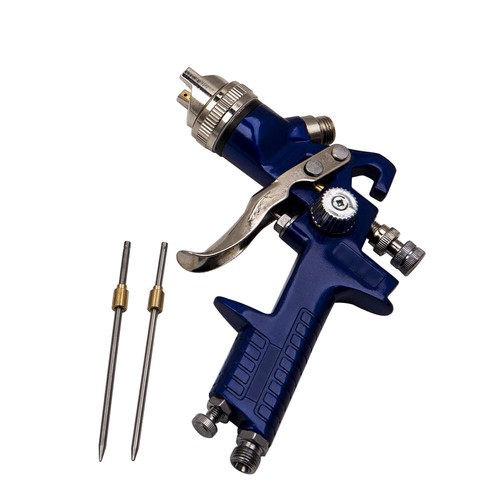 Air Paint Spray Gun HVLP 1.4 1.7 2.0MM Sprayer Gravity Feed Auto Painting Set - Picture 7 of 8