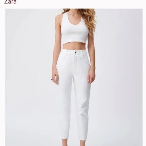 Zara Jeans Womens High Waist Mom Fit 