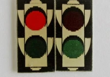 2 Traffic Light 1950's Small 1" inch Vari-Vue Flicker Lenticulars