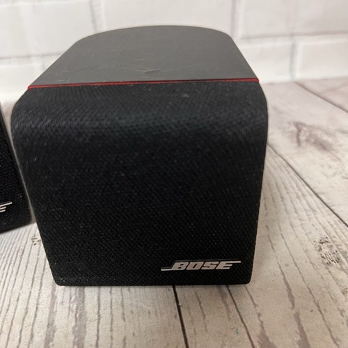 2 Bose Lifestyle Surround Sound Single Cube Speakers Black Wired - Picture 3 of 6