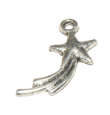 Shooting Falling Star Charm Tibetan Silver J1126