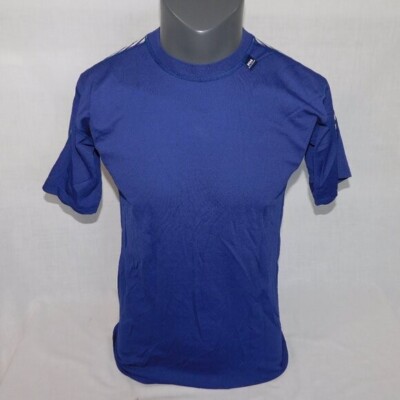 Helly Hansen Mens XL Blue White HH LIFA Short Sleeve Base Layer T Shirt