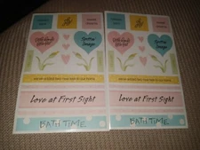 Mrs Grossmans Stickers Baby Vellum Collection Captions 2 sheets