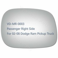 Mirror Glass For 2007 Dodge Ram 3500 4500 Pickup Passenger Right Side Convex RH