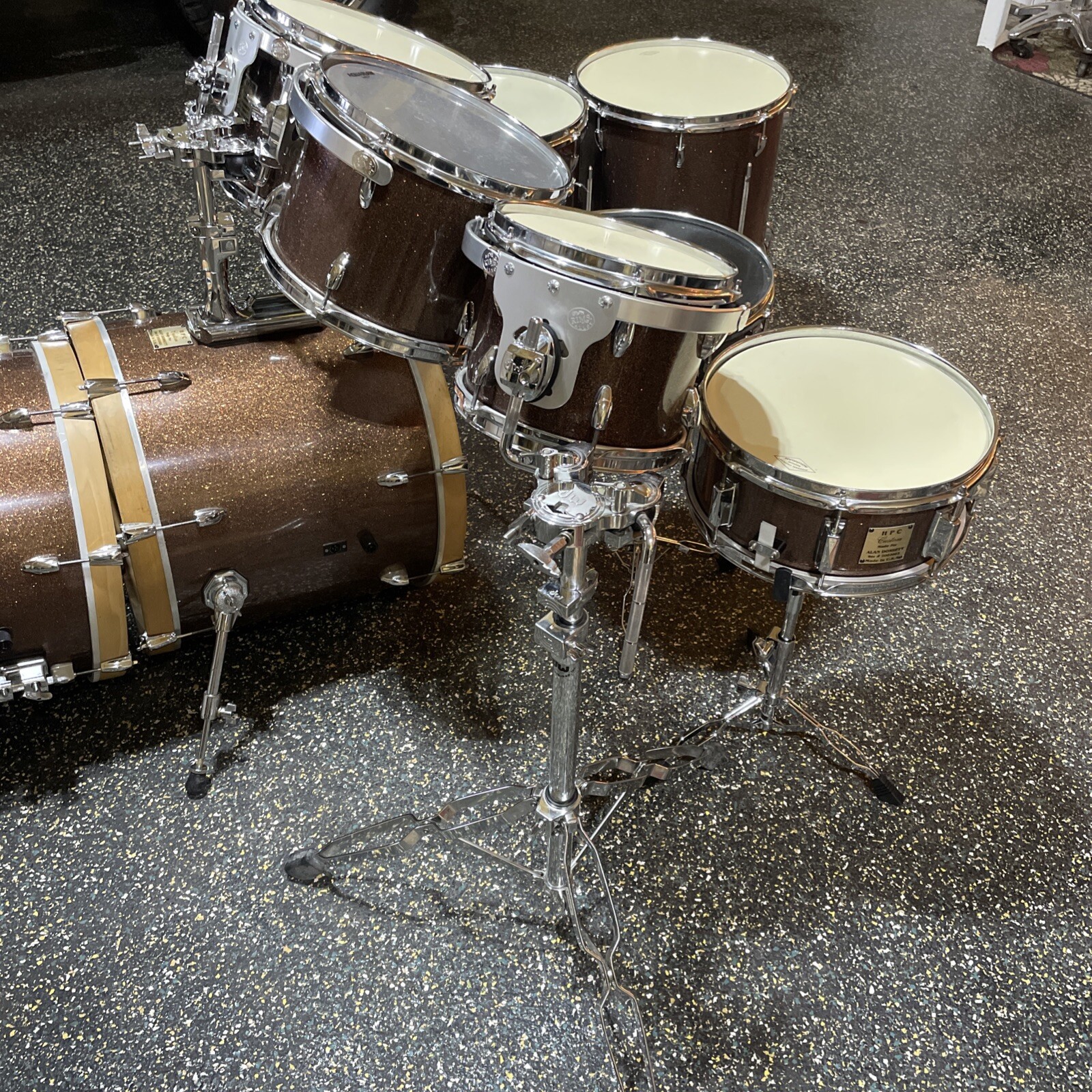 HPC Custom Made Carbon Fiber Tempus shells drums 9 piece shell pack U.S.A.