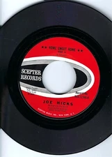 FUNK- JOE HICKS- "HOME SWEET HOME PART 2"/"I'M GOIN HOME PART 1"- SCEPTER- NM
