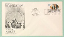 Sc UN 152 United Nations 1965 Population Trends & Dev FDC Fleetwood Cover