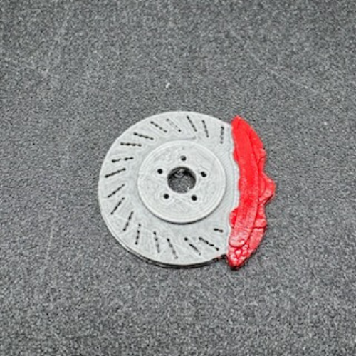 Brake Rotor Golf Ball Marker - Custom Colors 3D Printed - Afbeelding 3 van 14