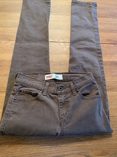 Boys Junior Levi Brown Jeans 27x27 14 