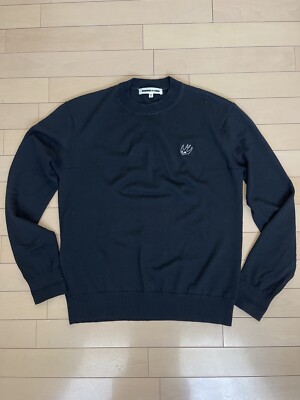McQ Alexander McQueen Swallow Sweater Black 100% Wool Size S