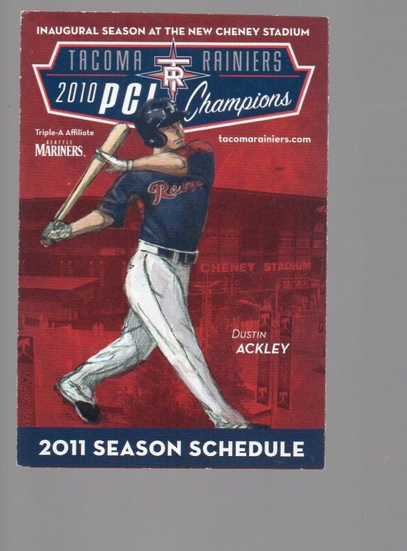 2010 TACOMA RAINIERS POCKET SCHEDULE
