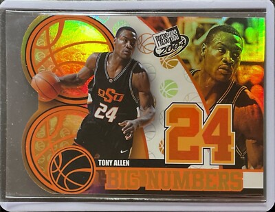 Tony Allen - 2004 Presspass Basketball - Die Cut - Rookie #BN 5/ 25