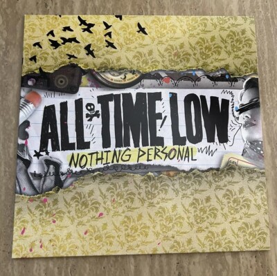 All Time Low- Nothing Personal Vinyl Record Gold Pressing