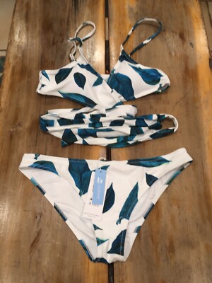 cupshe leaf bikini