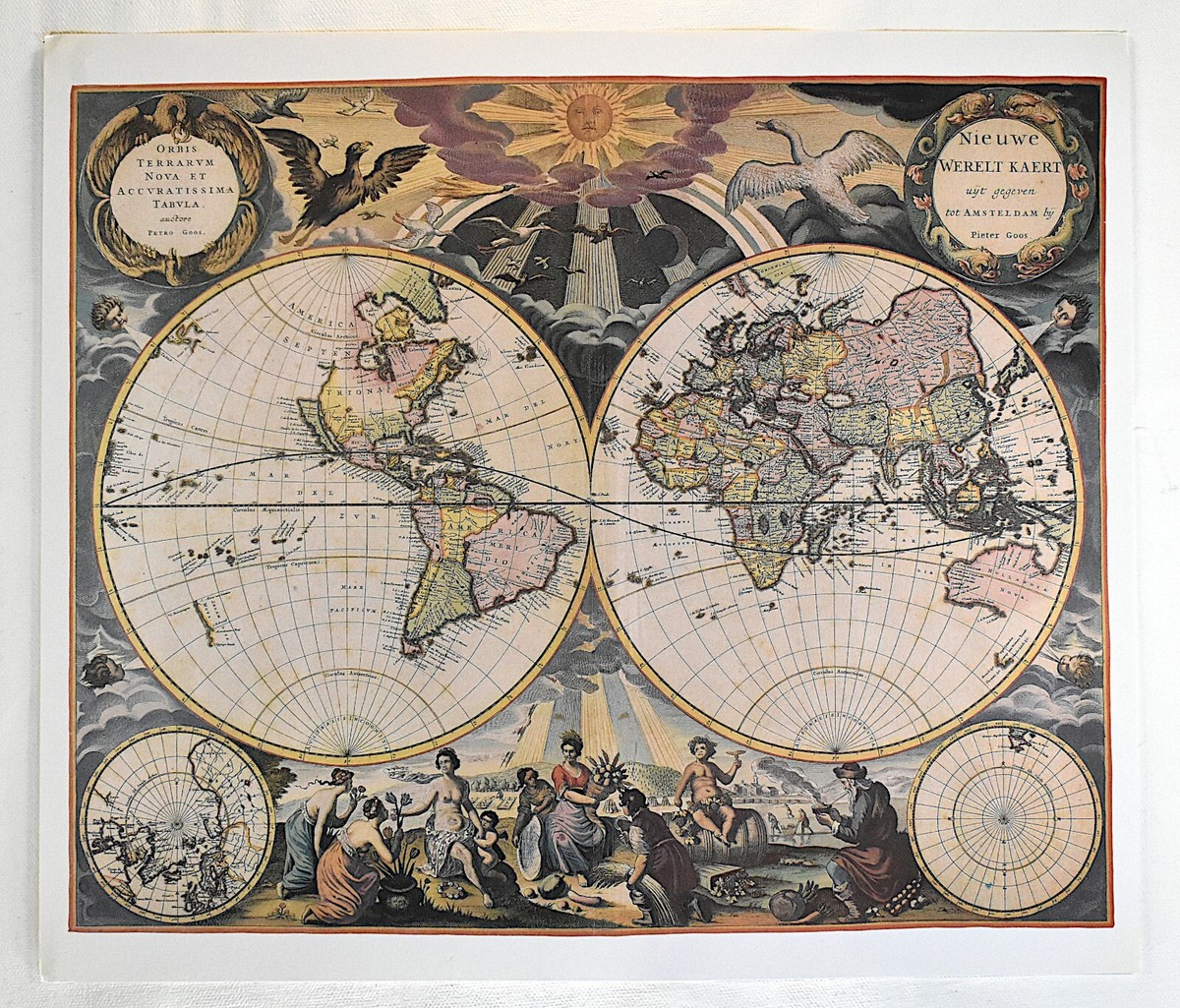 PIETER GOOS DE ZEE ATLAS 1666 REPRODUCTION, 1990 | eBay