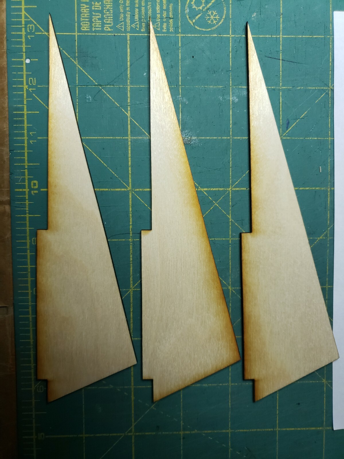 29mm Plywood Fin and Ring Upgrade for Estes Vapor 7294 Model Rocket