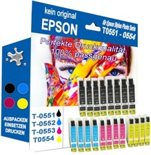 20 cartucce per Epson Stylus Photo R240 RX420 RX425 (no Epson originale)
