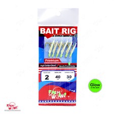 Fishing Bait Rigs Size 2 Premium sabiki 6 Hooks