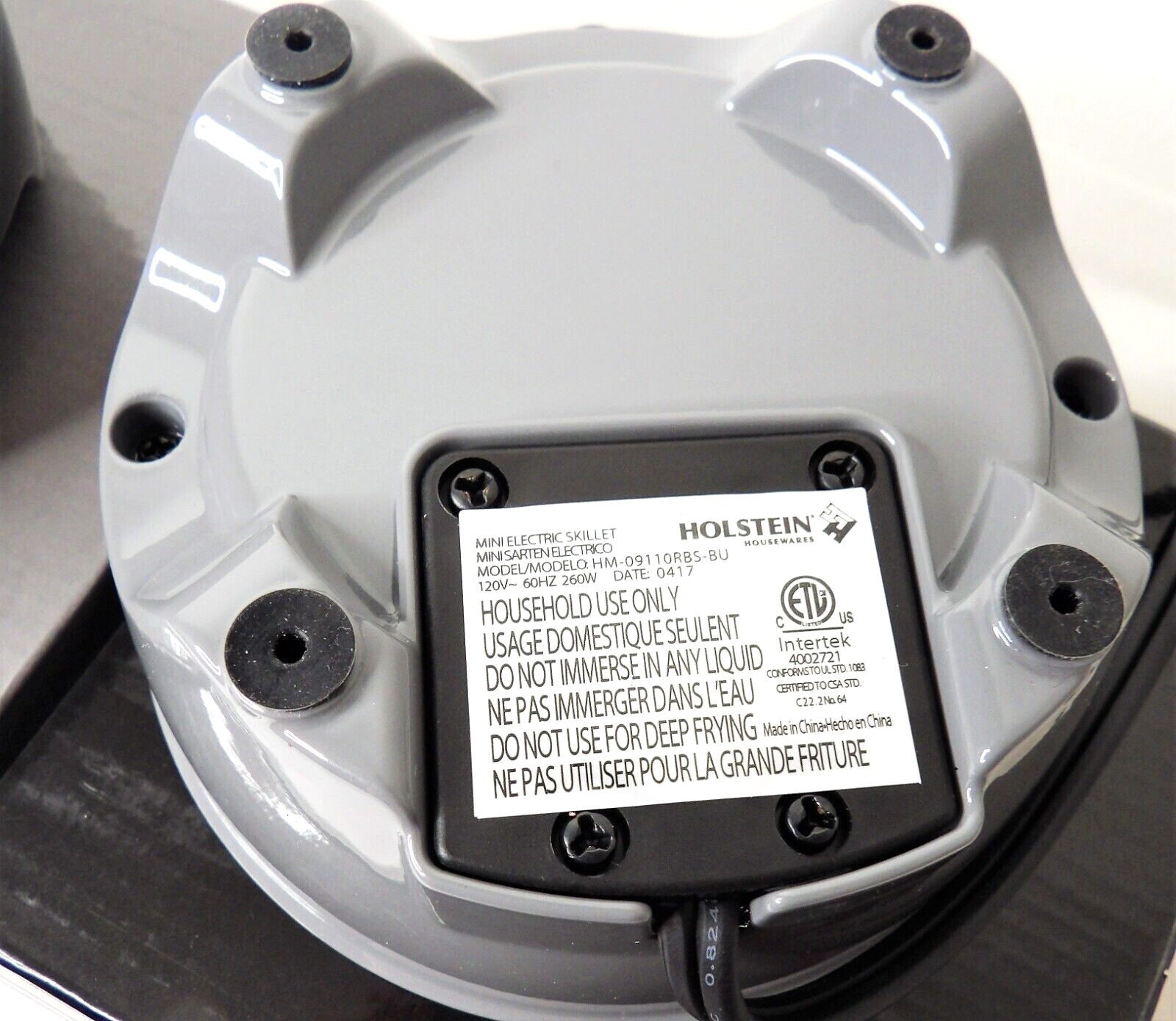 Holstein Housewares Mini Electric Skillet w/ Glass Lid 260W NonStick