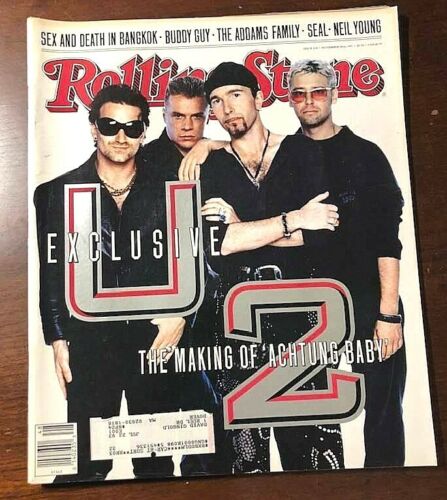 Rolling Stone Magazine - U2 - Making of Achtung Baby - Issue #618 11/28/1991  - Afbeelding 1 van 3