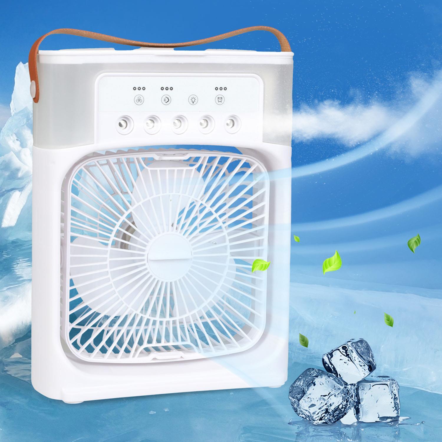 Portable Air Cooler Fan Evaporative Ice Cold Cooling Air Conditioner White