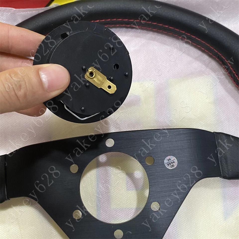 SPOON SPORTS STEERING WHEEL Red stitches For HONDA CIVIC S2000 INTEGRA NSX 340MM - Image 2 of 4