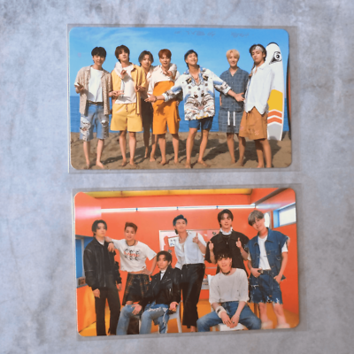 BTS Butter Official Peach Photo Card & Cream Photo Card - Group
