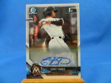 Chris Torres Bowman Chrome 2018 Prospect Autographs Auto