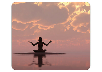 Yoga clouds Art Custom Computer or Laptop Mouse pad size 7.75'' X 9.25'' X 5mm