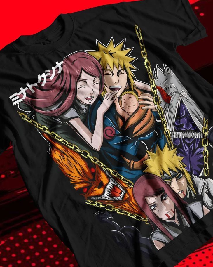 Minato Uzumaki T-Shirt Naruto Itachi Anime Manga Unisex Shirt Soft