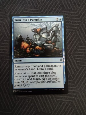 #ad mtg turn into a pumpkin foil throne of eldraine $0.99