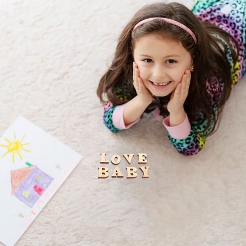 100 Pcs Log Letter Buckle Scrapbooking Diy Alphabet Letters Small - Picture 9 of 11