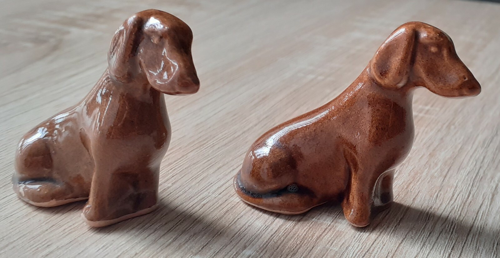 Vintage Miniature Dog Figurines Dachshund Lot of 2 eBay