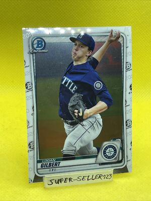 2020 TOPPS BOWMAN CHROME PROSPECTS - LOGAN GILBERT - Seattle Mariners RC #BCP-58