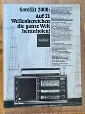Grundig Satellite 2000 Ricevitore Mondiale Radio Originale 1975 Vintage Advert Pubblicità