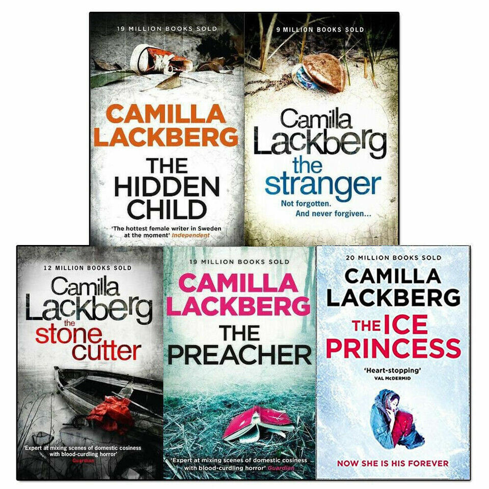 Patrik Hedstrom and Erica Falck Series (1-5) By Camilla Lackberg 5 Books Set