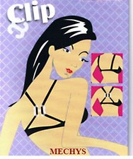 3 BRA STRAP HOLDER CLIP BREAST BOOST RACERBACK NWT B7