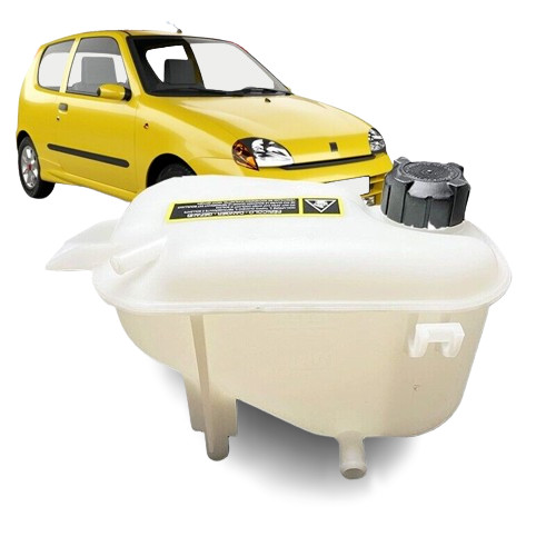 Vaschetta Acqua Radiatore Tanica con Tappo Fiat Cinquecento Seicento 0.7 0.9 - Immagine 1