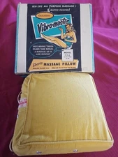 Vintage Spartus Vibro-Master Massage Pillow w/Box By Harold  Products,  USA Made