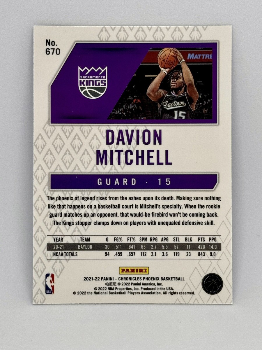 2021-22 Panini Chronicles - Phoenix Davion Mitchell #670