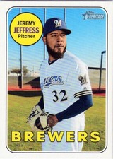 2018 Topps Heritage #664 Jeremy Jeffress Milwaukee Brewers