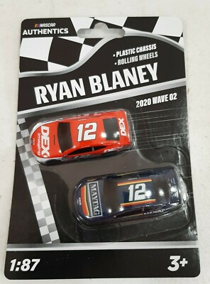 NASCAR Authentics 2020 Wave 2 Ryan Blaney 1:87 Diecasts #12 DEX, Maytag Menards