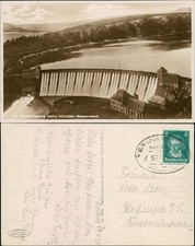 Hemfurth-Edersee-Edertal Edertalsperre - höchster Wasserstand 1929